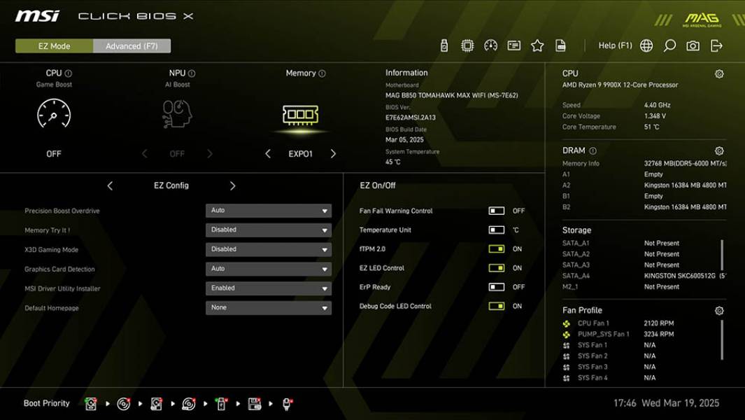 MSI MAG B850 TOMAHAWK MAX WIFI-4